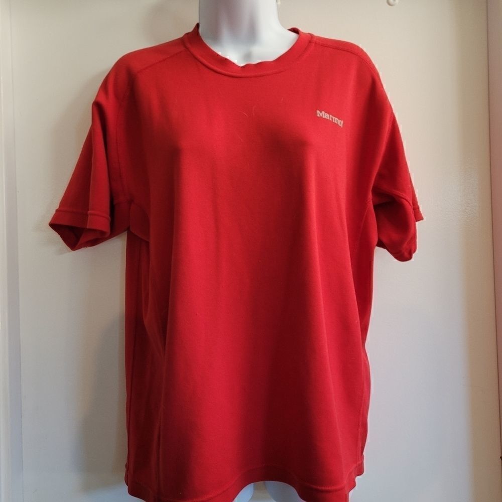 Marmot mens red short sleeve shirt